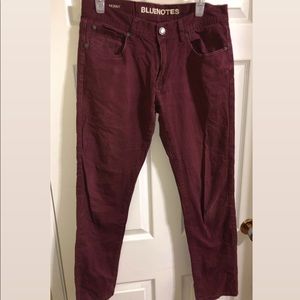 Bluenotes 32/32 Maroon Skinny Jean